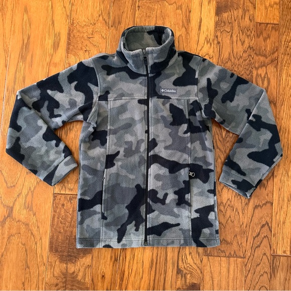 Columbia Other - Columbia Boys Camo Fleece Jacket Full Zip Size 10/12
